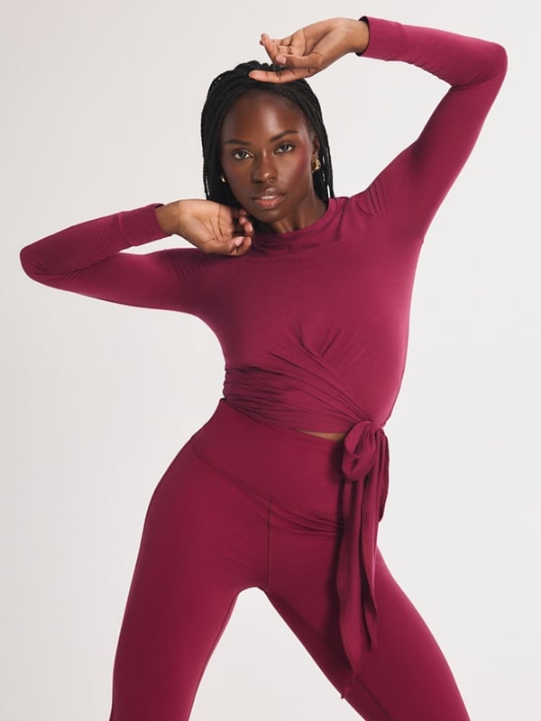 Light Layer Crossover Side-Tie Top