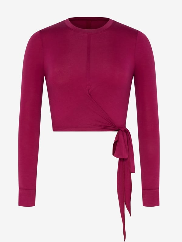 Light Layer Crossover Side-Tie Top