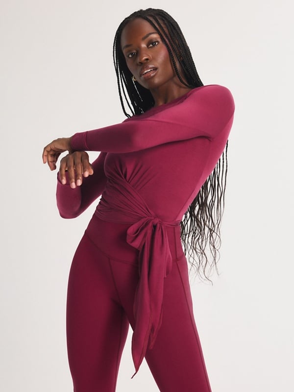 Light Layer Crossover Side-Tie Top