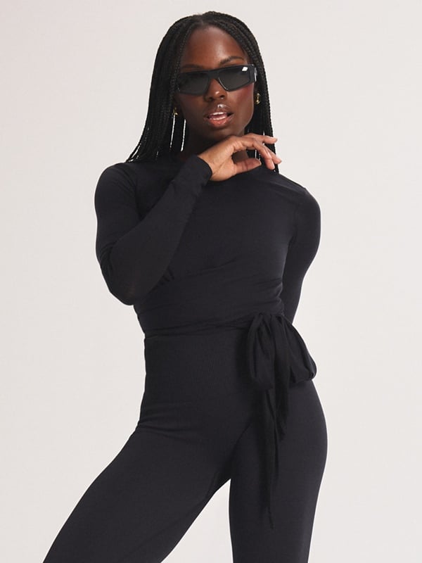 Light Layer Crossover Side-Tie Top