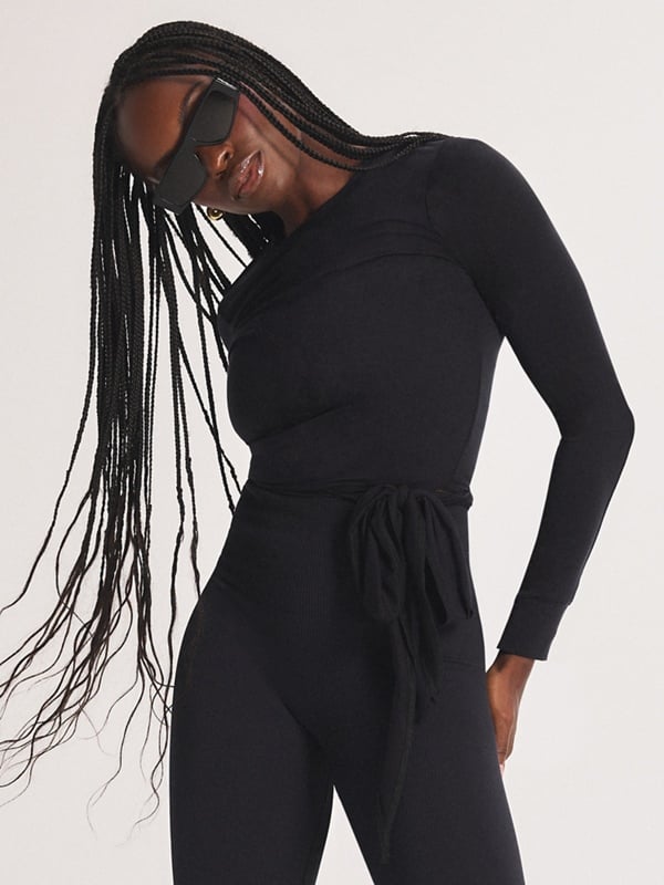 Light Layer Crossover Side-Tie Top